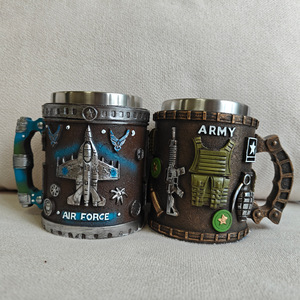 Taza Militar 3D de Resina, Artesanía en Resina, Taza de Café Militar 3D, Taza Conmemorativa de la Marina, la Fuerza Aérea y el Ejército - Product Image 4