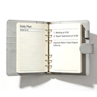 Carnet de notes en cuir de luxe, logo gravé sur mesure, rechargeable, format A5, pour les voyages, le bureau, l'écriture et la collection