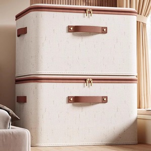 Clothing Organizer Storage Box Rectangle Large Capacity <b>Foldable</b> With PP Board Reinforcement For Home Use - Product Image 2