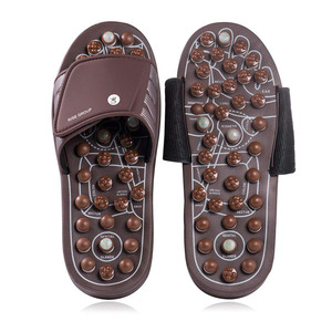 Acupresión Fascitis plantar Masajeador de pies Masaje interior Zapatillas Zapatos Jade Piedra Oem Logotipo personalizado Disponible Stock Color