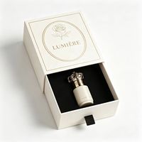 Boîte cadeau en papier kraft de luxe avec logo personnalisé, écologique, recyclable, boîte d'emballage en carton gaufré, emballage cadeau pour parfum