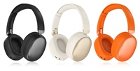 Casque sans fil supra-auriculaire stéréo d'entrée de gamme avec revêtement en caoutchouc et affichage numérique