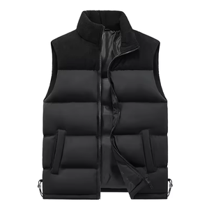 Customized logo wholesale <b>men's</b> and women's casual down vest windproof thickened <b>waterproof</b> vest sleeveless warm - Product Image 2