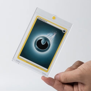 Estuche Rígido Transparente de Alta Calidad para Tarjetas de Visita de Baloncesto, Fútbol, etc., con Cierre de Clip de un Toque, 3x4 Pulgadas, 35pt de Protección - Product Image 3