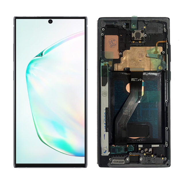 100% Tested OLED for Samsung Note 10 Plus Display Touch Screen Digitizer Assembly Replacement for Samsung Note 10plus N975F Lcd