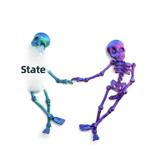 Best-seller transfrontalier : Homme squelette imprimé en 3D avec articulations mobiles, jouet créatif d'Halloween, aimant de réfrigérateur pour enfants, origine Chine - Product Image 6