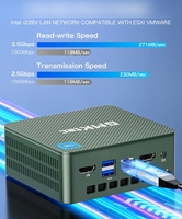 Mini PC Nuc Box GMKtec G3 Plus Intel 12e génération Twin Lake N150 6W faible consommation, double M.2, double HDI, LAN 2.5G, DDR4, double affichage 4K, 4 ports USB 3.2