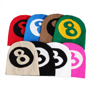 Custom Logo Hand Drawn Multi Color Winter <b>Beanies</b> New Casual Outdoor Travel Cold Weather Easy Care 100% Acrylic - Product Image 4