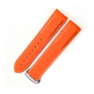 Sang Trọng Đa Màu 20Mm 22Mm Mềm Mịn Silicone Ban Nhạc Đồng Hồ Cho Hành Tinh Đại Dương Aqua Terra Seamaster Speedmaster Dây Đeo Cao Su - Product Image 5