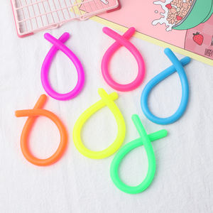 Jouet souple en plastique de grande taille, type Fidget Noodle, extensible, unisexe, pour enfants, éducatif et anti-stress, à presser - Product Image 2