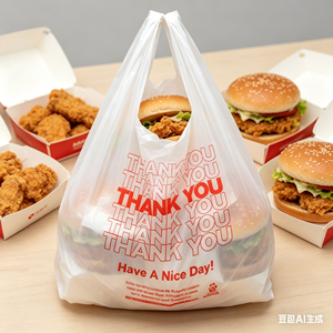 Strict Quality Durable Vest Bags Hand Length Handle Inspection Passed PE T-Shirt Bags for European American High Standard Market - Product Image 1