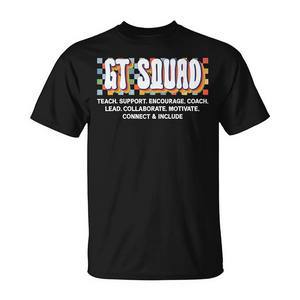 Camiseta Gt Squad para profesores de educación especial, color negro, unisex, cuello redondo, manga corta, regreso a la escuela, graduación - Product Image 2