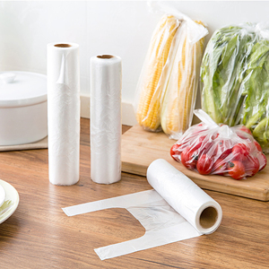 Custom Supermarket Vegetable Fruit T-shirt Shopping <b>Plastic</b> <b>Packaging</b> Grocery Carrier T-Shirt Bag Roll Recycled Exhibition - Product Image 1