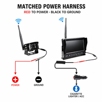Kit de caméra de recul sans fil 2,4G AHD, caméra de recul 1080P, étanche, écran partagé, vision nocturne, écran 7 pouces, image 3D, capteur G