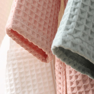 Luxury100% Cotton Double-Layer <strong>Waffle</strong> Bathrobe Unisex Parent-Child Children's Bathrobe Sleep <strong>Robe</strong> <strong>for</strong> Home Hotel - Product Image 6