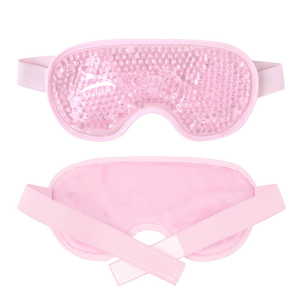Luxuriöse Perlen-Kühlmaske für die Augen - Flexible Kältekompresse gegen Augenringe und Sinusdruck - Sicherer, Anpassbarer Sitz - Product Image 3