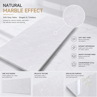 Carreaux de porcelaine vitrifiée modernes 400x800mm résistants à l'usure pour projets d'aménagement intérieur d'appartements (vente en gros)