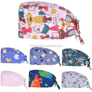 Radiologie médicale respirant lavable réutilisable fantaisie <span class=keywords><strong>pas</strong></span> <span class=keywords><strong>cher</strong></span> mignon chapeaux chirurgicaux gommage casquettes - Product Image 2