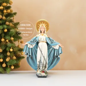 Factory wholesale catholic religious statues resin religious figures madonna unique christian gifts