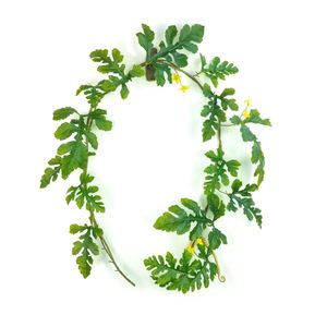 Verde appesa foglia artificiale di Monstera viti di plastica foglie di giungla verde per piante Decorative - Product Image 5