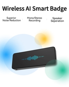 AI智能录音徽章 Wi-Fi 便携式语言翻译设备 销售通话实时上传转录 - Product Image 3