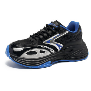 Chaussures décontractées rétro style Hong Kong pour hommes et femmes, baskets de sport multicolores à semelle épaisse, tendance, pour couple - Product Image 5