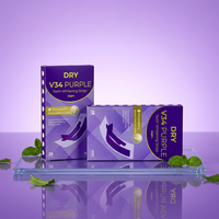 Tiras Blanqueadoras de Dientes Instantáneas con Fórmula Morada, Eliminación Efectiva de Manchas, Seguras para el Esmalte, Dry Purple V34+Pap