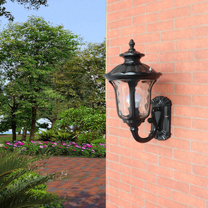 Gran oferta, cilindro Vintage, farol de pared para exteriores, luces decorativas de aluminio para jardín, luces LED impermeables con energía Solar - Product Image 5