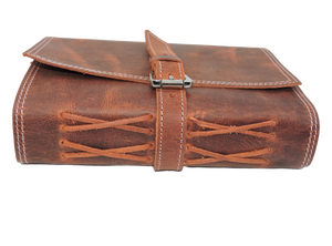 Personalized Vintage Leather Journal Buckle Closure Handmade <b>Paper</b> Sketching Planning Notebook Travel Diary for Writers - Product Image 2