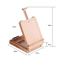 Professioneller Künstler-Malständer aus Holz, tragbarer Tischständer, Skizzenbox zum Malen