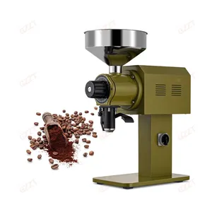 Moedor elétrico industrial de aço inoxidável para grãos de café e cacau, lâmina plana de 98 mm, 30 kg/h, ideal para venda
