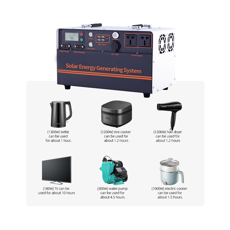 3000 watt lithium iron phosphate battery solar photovoltaic energy storage system hybrid design with built-in MPPT controller · image 3