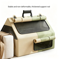 Grande maison de maternité pliable pour chat avec maille respirante, chambre d'accouchement portable pour animaux de compagnie pour la grossesse et l'allaitement des chatons