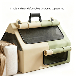 Grande <span class=keywords><strong>maison</strong></span> <span class=keywords><strong>de</strong></span> maternité pliable pour chat avec maille respirante, chambre d'accouchement portable pour animaux <span class=keywords><strong>de</strong></span> compagnie pour la grossesse et l'allaitement des chatons - Product Image 1