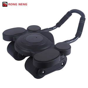 New đa chức năng chuyên nghiệp đốt cháy chất béo bụng đào tạo cơ bắp 4 bánh xe AB con lăn bánh xe với đầu gối Pad - Product Image 2