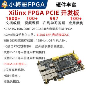 ชุดอุปกรณ์สร้างสัญญาณ DAC ความเร็วสูง Xilinx Artix-7 FPGA Dev Board AD9767 รุ่น XC7A35T/100T/200T Xilinx Artix-7 FPGA AD9767 DAC W1053 - Product Image 3