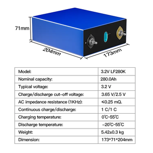 Cellules de batterie au lithium-ion de qualité A d'origine 3.2V 22.5AH 40AH 60AH 100AH 120 AH 280AH 320AH Cellules de batterie pour EV - Product Image 6