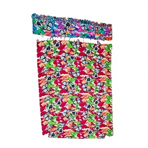 Vestido Largo Estampado Floral con Patrón de Mariposas y Hojas, Corte Regular, para Uso en Exteriores, Verano, Tejido de Rayón Transpirable - Product Image 1