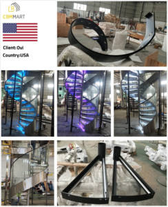 CBMmart House <span class=keywords><strong>Escalera</strong></span> personalizada para interiores <span class=keywords><strong>Caracol</strong></span> moderno Interior Villa <span class=keywords><strong>Escalera</strong></span> circular Escaleras de <span class=keywords><strong>Caracol</strong></span> de lujo - Product Image 6