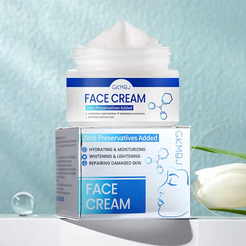 Soins de la peau de ferment microbien, élimination des lignes de queue de poisson anti-vieillissement anti-acné, réparation de collagène hydrolysé crème blanchissante pour le visage 8