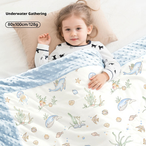 Literie bébé personnalisée à motifs végétaux et floraux : Housse en tricot confortable, Couette/couverture respirante pour bébé - Product Image 3