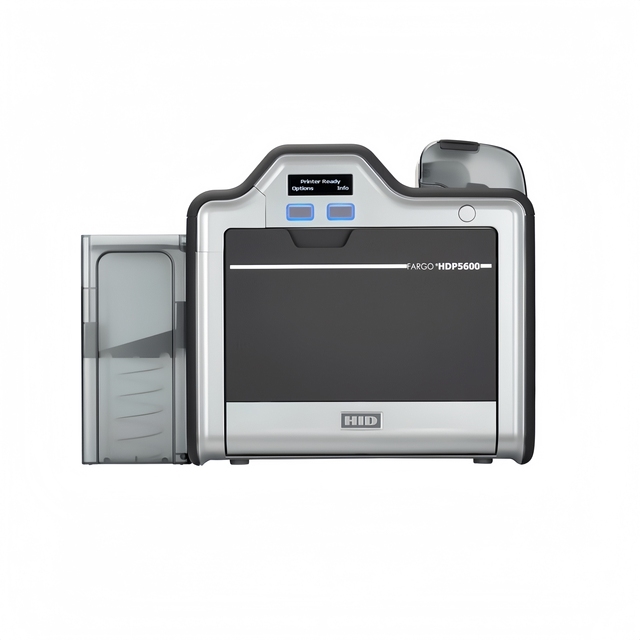 Fargo HDP5600 80mm Plastic ID Card Printer Thermal Retransfer Single/Dual Side PVC Use 84511/84500 600DPI USB+ in Stock
