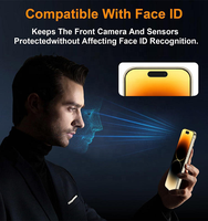 Protection d'écran en verre trempé anti-espion 9H à 360 degrés, couverture intégrale 4 directions pour iPhone 17 16 15 14 13 Pro Max