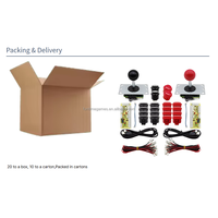 Kit Arcade DIY para 2 Jugadores Pandora's DX con Botones Pulsadores para Máquina de Juegos