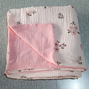 Manta Envolvente de Muselina de Algodón para Bebé, Diseño Personalizado, Manta para Cuna, Cochecito, Cama, Manta Suave para Niños Pequeños, Manta de Gasa para Bordar con Nombre - Product Image 5