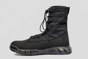 รองเท้าบูทคอมแบท TSB01 รุ่นซัมเมอร์ ระบายอากาศได้ดี น้ำหนักเบา สีน้ำตาลเข้ม ทำจากหนังกลับ ระบายอากาศได้ดี พร้อมซิปด้านข้าง - Product Image 4