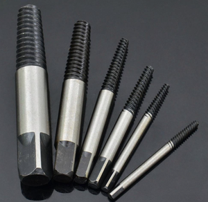 SKOLE Juego de 5 brocas de corona de alta calidad con extractor de tornillos, vástago recto, acabado liso para mecanizado de metal negro, 50-160mm en <span class=keywords><strong>total</strong></span> - Product Image 1