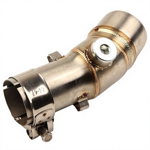 Stainless Steel <b>Exhaust</b> Mid Section Pipe For Kawasaki ER6N Ninja650R ER6F Motorcycle Modification - Product Image 3