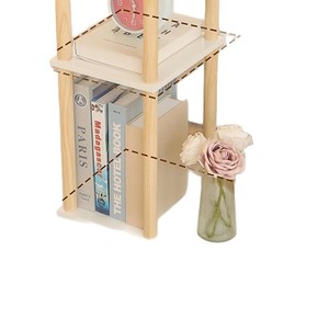 Wooden Coffee <b>Table</b> 3 Tier <b>Storage</b> <b>Side</b> <b>Table</b> For Living Room Bedroom Home Office Modern Scandinavian Design - Product Image 2