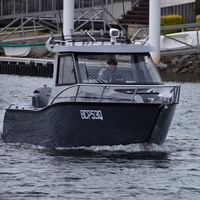 Bateau de croisière offshore en aluminium soudé de 7,5 m (25 pieds) pour la pêche et les excursions, fabriqué en Chine, idéal pour le tourisme et les croisières sportives.